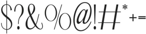 ALLERICK otf (400) Font OTHER CHARS