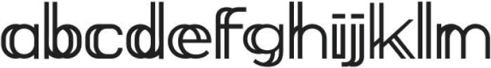 ALLINEAD Regular otf (400) Font LOWERCASE