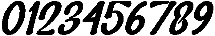ALTAMIRA PAINTERS BOLD ITALIC otf (700) Font OTHER CHARS