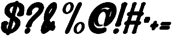 ALTAMIRA PAINTERS BOLD ITALIC otf (700) Font OTHER CHARS