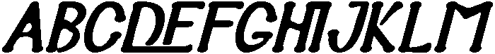 ALTAMIRA PAINTERS BOLD ITALIC otf (700) Font UPPERCASE