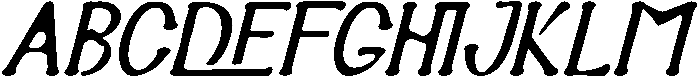 ALTAMIRA PAINTERS LIGHT ITALIC otf (300) Font UPPERCASE