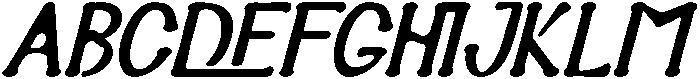 ALTAMIRA PAINTERS REGULAR ITALIC otf (400) Font