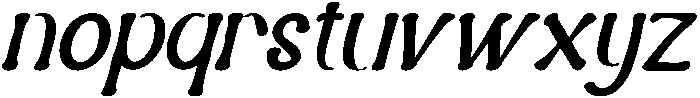 ALTAMIRA PAINTERS REGULAR ITALIC otf (400) Font LOWERCASE