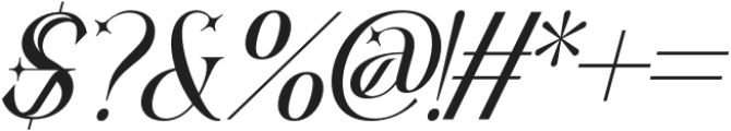ALTAMIRA RECORD ITALIC otf (400) Font OTHER CHARS
