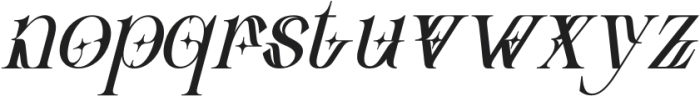 ALTAMIRA RECORD ITALIC otf (400) Font LOWERCASE