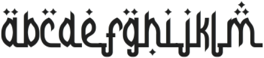 Al-Ghani Regular ttf (400) Font LOWERCASE