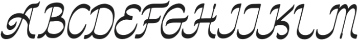 Al Hidayah Italic otf (400) Font UPPERCASE