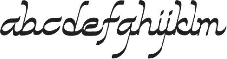 Al Hidayah Italic otf (400) Font LOWERCASE