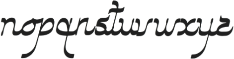 Al Hidayah Italic otf (400) Font LOWERCASE