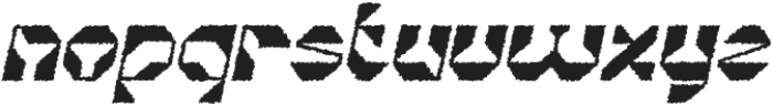 Alacus Rough Italic otf (400) Font LOWERCASE