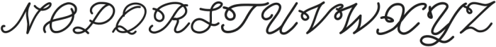 Alamanda Regular otf (400) Font UPPERCASE