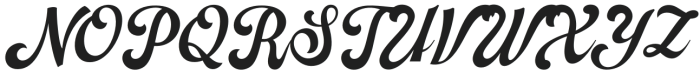 Alameda Script Regular otf (400) Font UPPERCASE