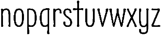 Alasassy Regular otf (400) Font LOWERCASE