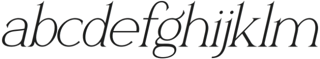 Alasika Italic otf (400) Font LOWERCASE