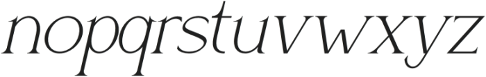 Alasika Italic otf (400) Font LOWERCASE