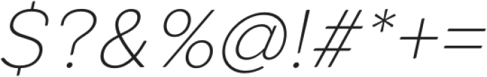 Alaturka 2023 Normal Thin Italic otf (100) Font OTHER CHARS