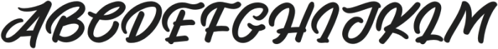 Albagir Italic Regular otf (400) Font UPPERCASE