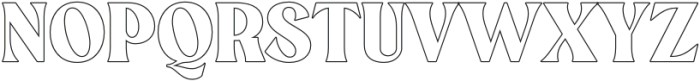 Albarco Outline otf (400) Font UPPERCASE
