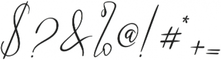 Alberobello Script otf (400) Font OTHER CHARS