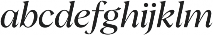 Albra Regular Italic otf (400) Font LOWERCASE