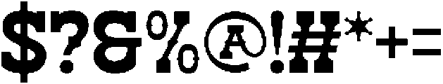 Alchemy Rustic otf (400) Font OTHER CHARS