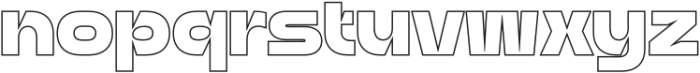 Aldercy Outline otf (400) Font LOWERCASE