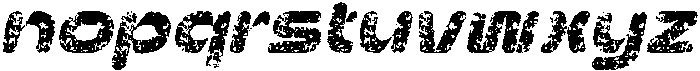Aldercy Rounded Stamp Italic otf (400) Font LOWERCASE