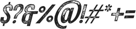 Alderwood Textured-Oblique ttf (400) Font OTHER CHARS