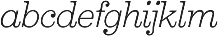 Aldogizio-LightItalic otf (300) Font LOWERCASE