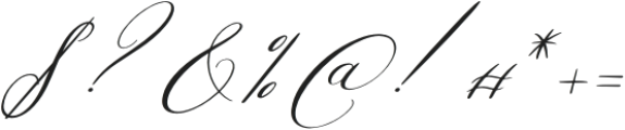 Aldyn Heart Italic otf (400) Font OTHER CHARS