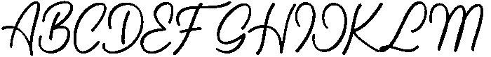 Aleandra on the Soundwaves Reg otf (400) Font UPPERCASE