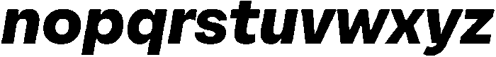 Alecrim Black It otf (900) Font LOWERCASE