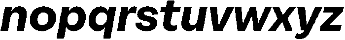 Alecrim ExtraBold It otf (700) Font LOWERCASE