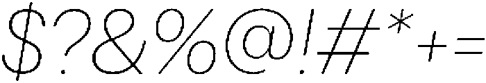 Alecrim ExtraLight It otf (200) Font OTHER CHARS