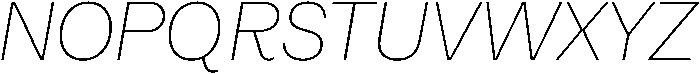 Alecrim ExtraLight It otf (200) Font UPPERCASE