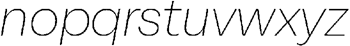 Alecrim ExtraLight It otf (200) Font LOWERCASE