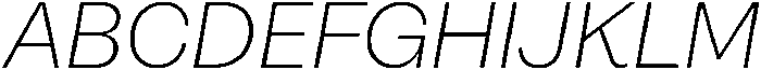 Alecrim Light It otf (300) Font UPPERCASE