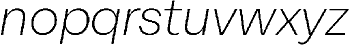 Alecrim Light It otf (300) Font LOWERCASE