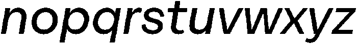 Alecrim Medium It otf (500) Font LOWERCASE