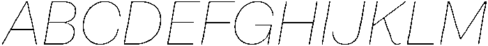 Alecrim Thin It otf (100) Font UPPERCASE