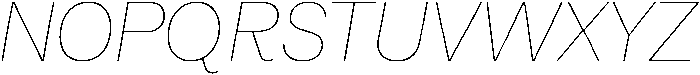 Alecrim Thin It otf (100) Font UPPERCASE