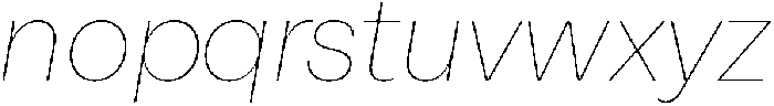 Alecrim Thin It otf (100) Font LOWERCASE