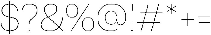Alecrim Thin otf (100) Font OTHER CHARS