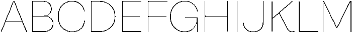 Alecrim Thin otf (100) Font UPPERCASE