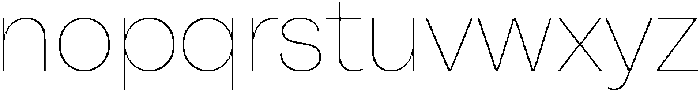 Alecrim Thin otf (100) Font LOWERCASE