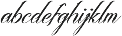 Aledysam Syeltania Italic otf (400) Font LOWERCASE