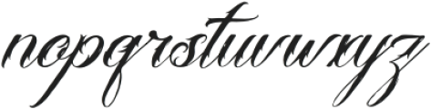 Aledysam Syeltania Italic otf (400) Font LOWERCASE