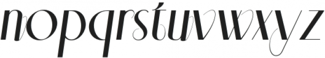 Aleesya Rose LightItalic otf (300) Font LOWERCASE