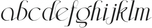 Aleesya Serif ExtraLightItalic otf (200) Font LOWERCASE